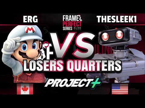 FPS6 Online - Erg (Mario) vs. Thesleek1 (R.O.B., Marth) - Project+ Losers Quarters