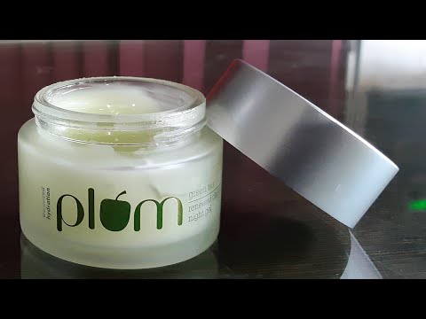 Plum green tea renewed clarity night gel review, green tea night gel, night gel for oily skin, Video