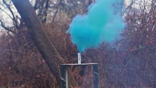Blue Smoke Bombs for Photography