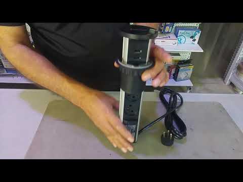 עמוד שקעי חשמל ישראלי למטבח ושקע טעינה   USB 03-6323266