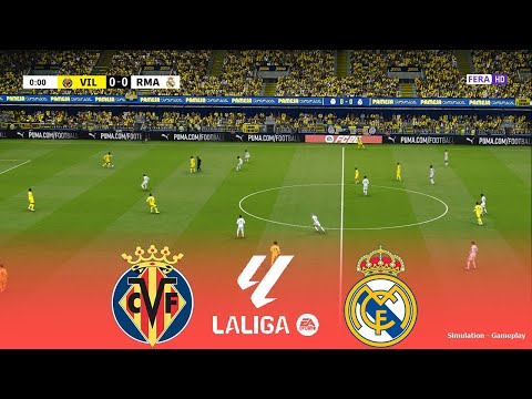 VILLARREAL vs REAL MADRID Live | La Liga 2026 | 24 January 2026 | Simulation PES 2021 Gameplay