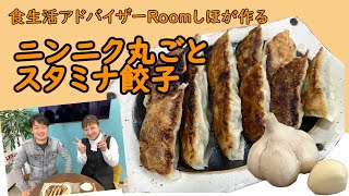 《料理動画》上手に焼く解説ポイント有！にんにく丸ごとスタミナ餃子