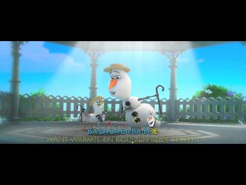 Frozen 'De Zomer' song - Sing-a-long Karaoke versie met Olaf | Offcial Disney video HD Dutch NL