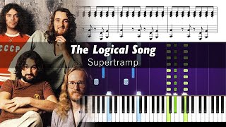 Supertramp - The Logical Song - Accurate Piano Tutorial with Sheet Music