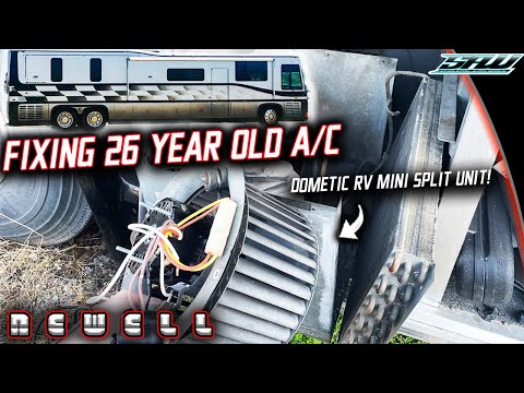 1996 Newell Coach Air Conditioning Fix! (Dometic Mini Split Condenser Fan Motor Retrofit)