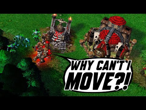What's the matter - why can't your units move there? - WC3 - Grubby