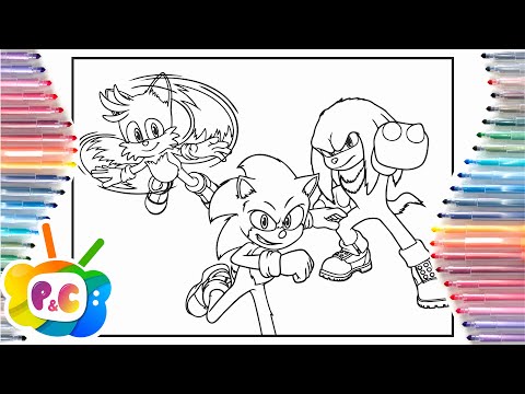 Sonic 2 coloring pages/Sonic, Knuckles and Tails coloring/Diviners, IZECOLD&Tim Beeren-This Time NCS