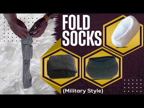 How to Fold Sock's Military Style