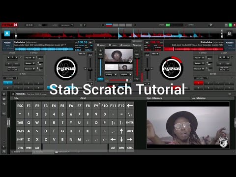 Virtual dj 8 How to scratch using a keyboard - Stab Scratch Tutorial.