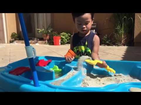 Fun in the sun with the Step2 Cascading Cove Sand & Water Table
