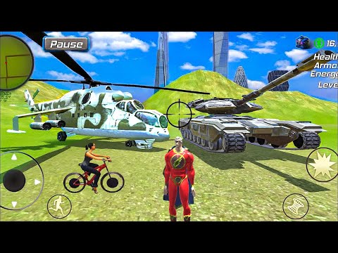 Amazing Iron Hero NY Gangster City - Military Tank and Helicopter in Open World - Android Gameplay