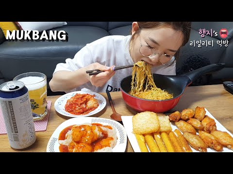 리얼먹방:) 냉동식품 입속으로 정리하는날 (ft.라면) ★해쉬브라운,버팔로윙,치즈스틱,칠리새우ㅣFrozen Food (ft. Ramyun & Beer)ㅣREAL SOUNDㅣ