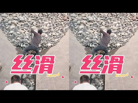 Relaxing Sounds With A Barge Unloading Cobblestones #sand #ship #funny #adventure