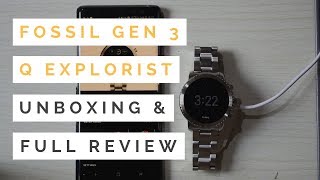 FOSSIL GEN 3 Q EXPLORIST SMART WATCH UNBOXING AND FULL REVIEW (2018)
