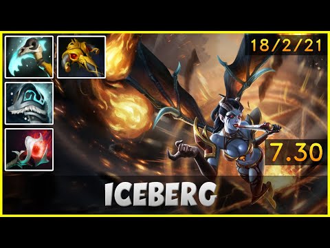 Iceberg | Queen of Pain | Dota 2 Pro Gameplay - Patch 7.30