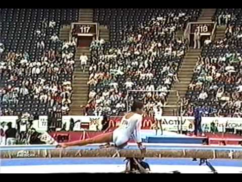 8th Team HUN Krisztina Molnar BB - 1991 World Gymnastics Championships 9.625