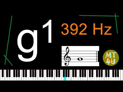 Perfect Pitch 30 minute Listening and Training - g1 (Piano version)