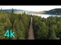 4k Nature Video Highway And Road Between Forest River Side Road Colourful Scean Of Mountain