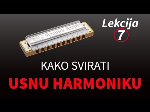 Kako svirati usnu harmoniku - LEKCIJA 7 - 3. pozicija, mol