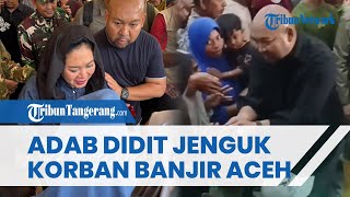 SIKAP ANAK PRABOWO Didit saat Berbaur dengan Warga Aceh Korban Banjir, Berkali-kali Tundukkan Kepala