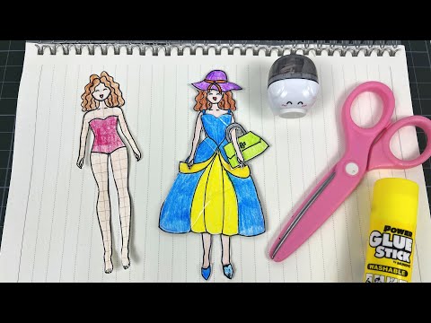 [💸paperdiy💸] tutorial de bonecas de papel | paperdiy asmr