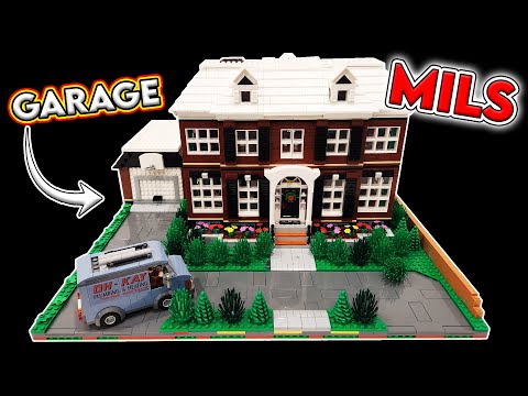 LEGO Home Alone House IMPROVED with MILS & Garage! Placed in the City