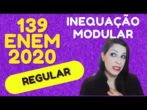 ENEM 2020 IMPRESSO: QUESTÃO 139 PROVA AMARELA - INEQUAÇÃO MODULAR