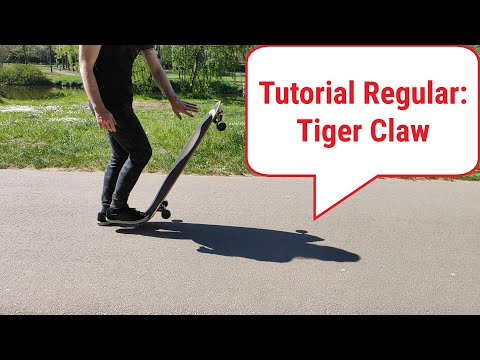 Longboard fahren lernen für Anfänger - Trick: Tiger Claw - Tutorial Regular