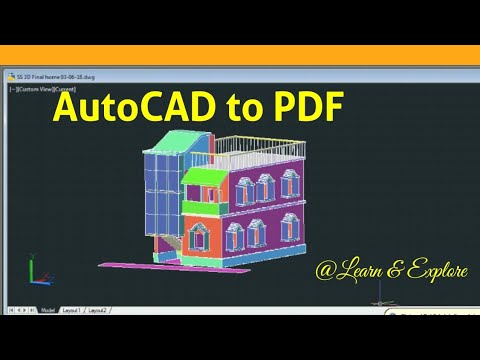 AutoCAD to PDF / Plot AutoCAD Drawing to a PDF file