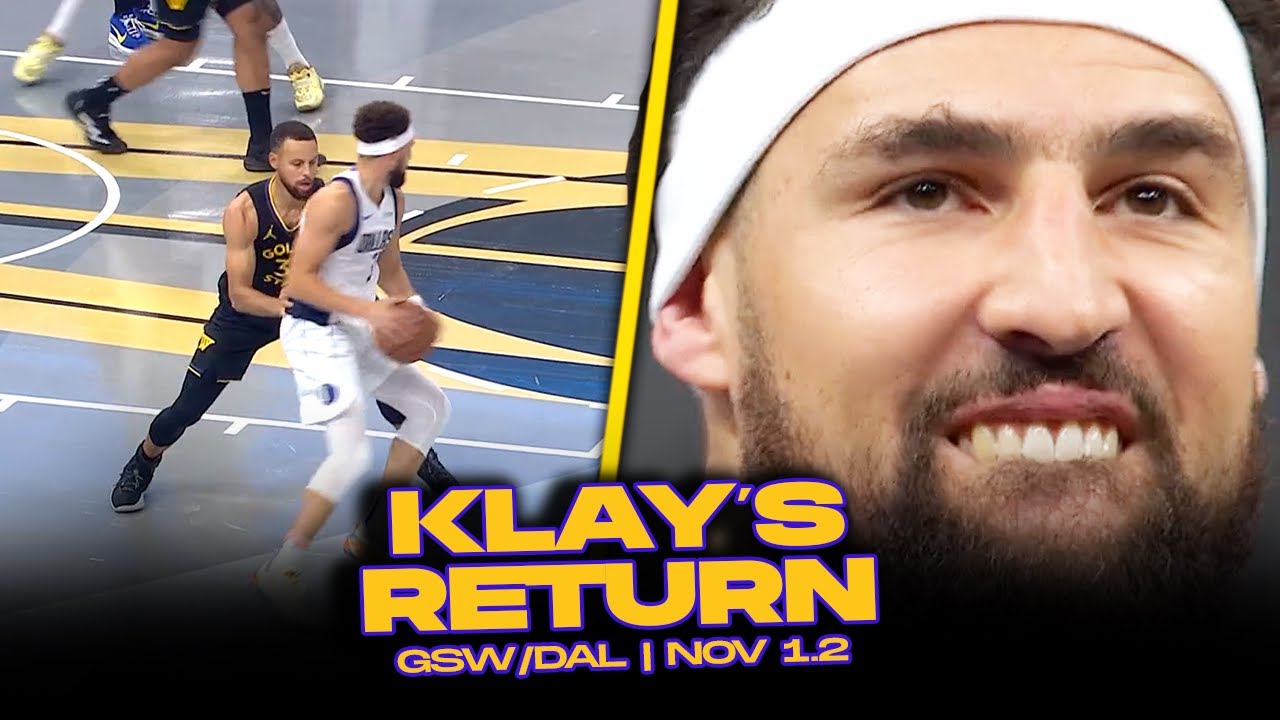 Klay Thompson's Return | 1-On-1 vs Steph, Introduction, Warriors Tribute | Nov 12, 2024
