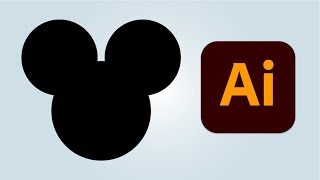 How to make simple Mickey Mouse head silhouette in Adobe Illustrator