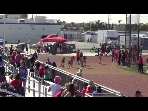 FSG 100m vs HB 4-16-15 - Los Alamitos Girls
