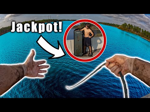 We Hit The Magnet Fishing JACKPOT - Gun Safe Found Magnet Fishing (We Need Help)