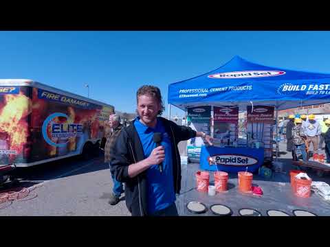 Doug Wade with Rapid Set Cement.