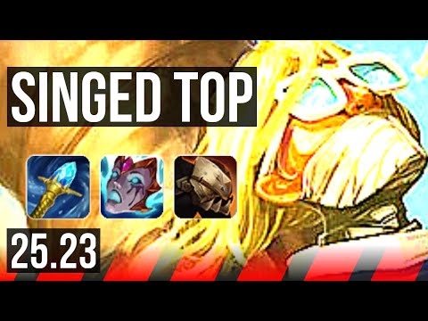 SINGED vs GAREN (TOP) | 8/1/6, Dominating | EUW Diamond | 25.23