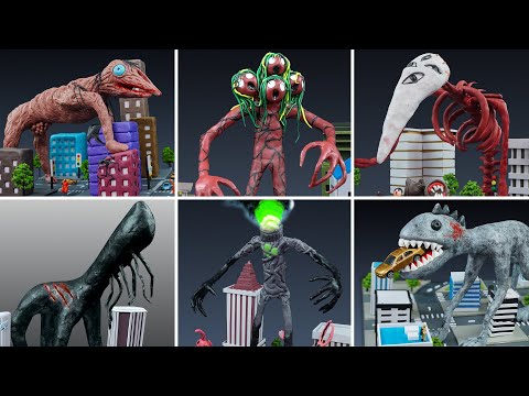 😱 ALL MONSTER Trevor Henderson Scariest Part 4 - Leovincible & Trevor Henderson Creatures with Clay