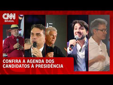 Veja agenda dos candidatos à Presidência nesta segunda-feira (24) | CNN NOVO DIA