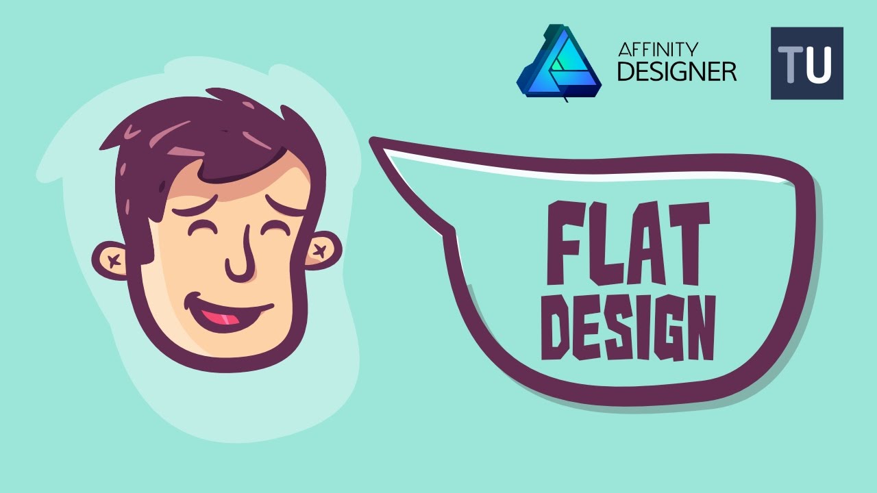 Affinity Design speedart : flat design avatar vector
