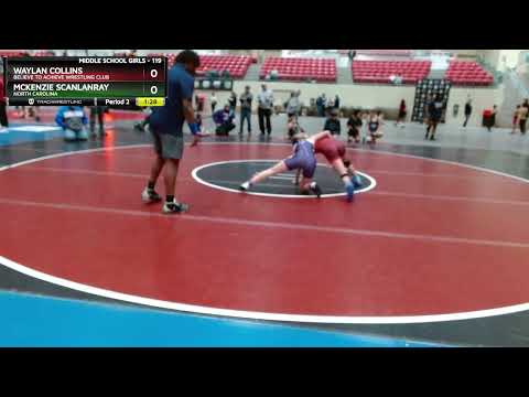 119 Lbs Round 3 - Waylan Collins, Believe To Achieve Wrestling Club Vs McKenzie Scanlanray, North