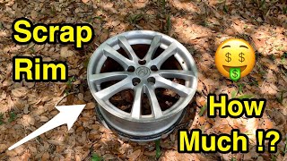 How much is scrap aluminum rim worth?