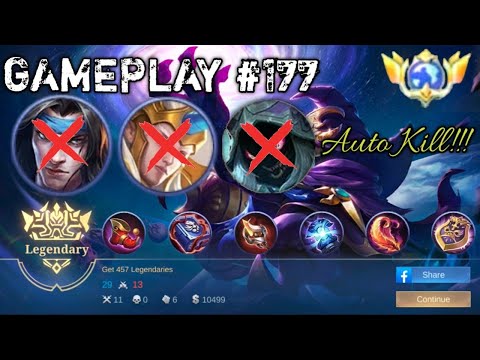 Cyclops MVP Gameplay #177 (Auto Kill Badang, Hylos & Helcurt! - Legendary) - Mobile Legends