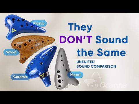 Ceramic vs Metal vs Wood vs Plastic Ocarinas — Unedited Sound Comparison