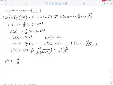 Übungsblatt8 – Ableitungen mit verschiedenen Ableitungsregeln Aufg.11