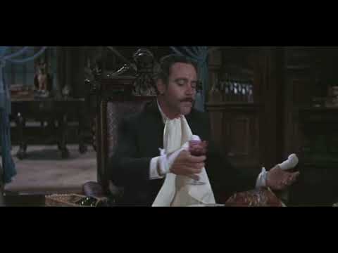 The Great Race (1965) - Professor Fate, Max and Reporter at the Mansion, Garage Falls Down