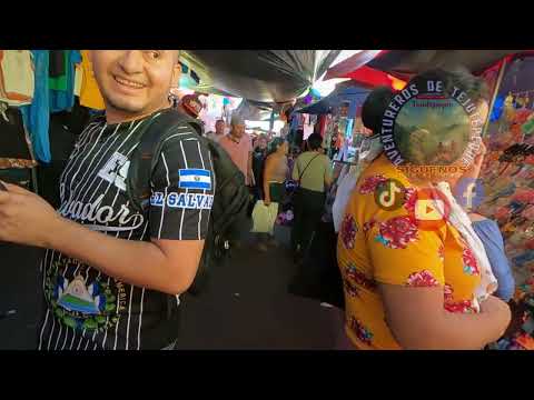 Caminando en el mercado de ilobasco #ilobasco #cabañas #video #navidad