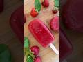 Strawberry popsicles 🍓 #healthyrecipes #icecream