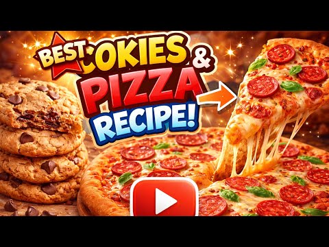 I Made Cookies & Pizza at Home – So Easy! 😱