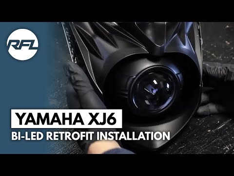 Yamaha XJ6 DIY-Scheinwerfer-Upgrade mit Aharon Bi-LED-Nachrüstprojektor-Installationsvideo