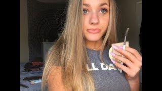 ASMR- UP CLOSE whisper/ showing you my favorite makeup products w/ tingly tapping