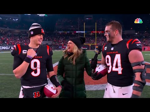 Bengals Joe Burrow and Sam Hubbard React After Win vs Ravens in NFL Playoffs (2023)